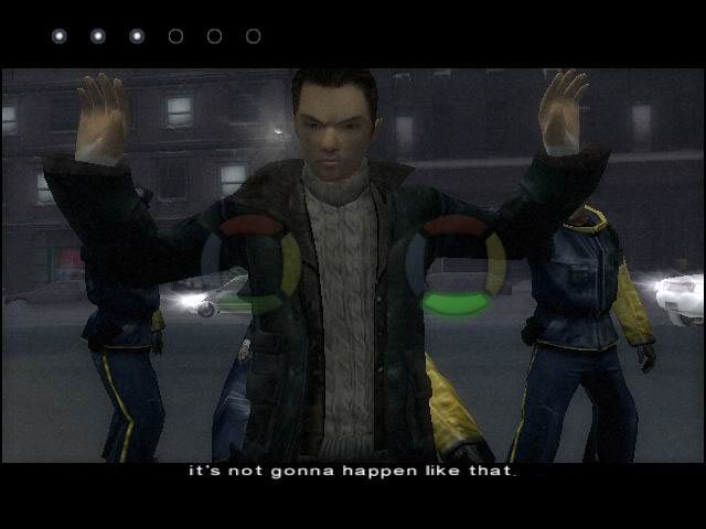 Lucas with the cops in Indigo Prophecy