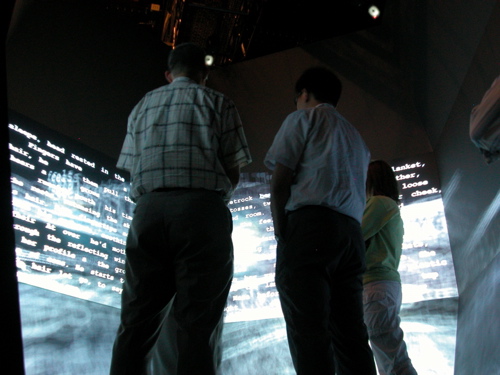 Screen, as installed at Calit2's StarCave for SIGGRAPH 2007